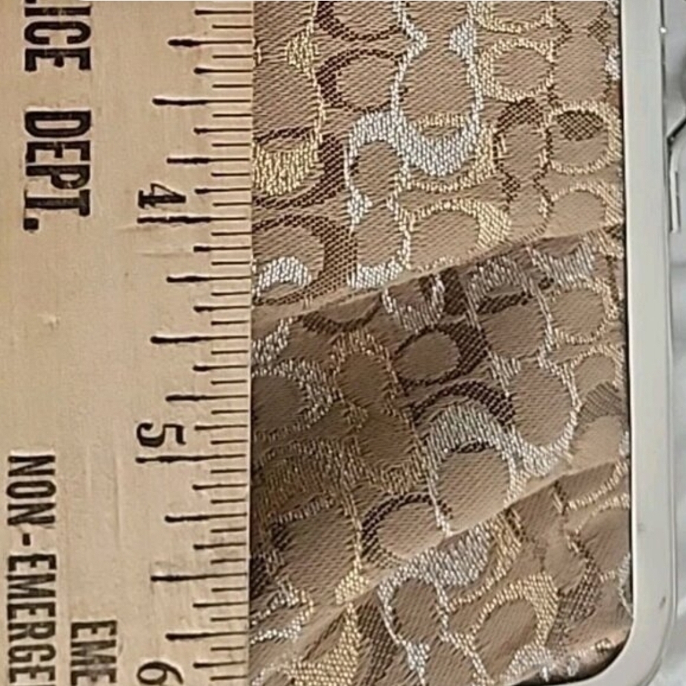 Coach Gold and Silver Clutch - Picture 5 of 9
